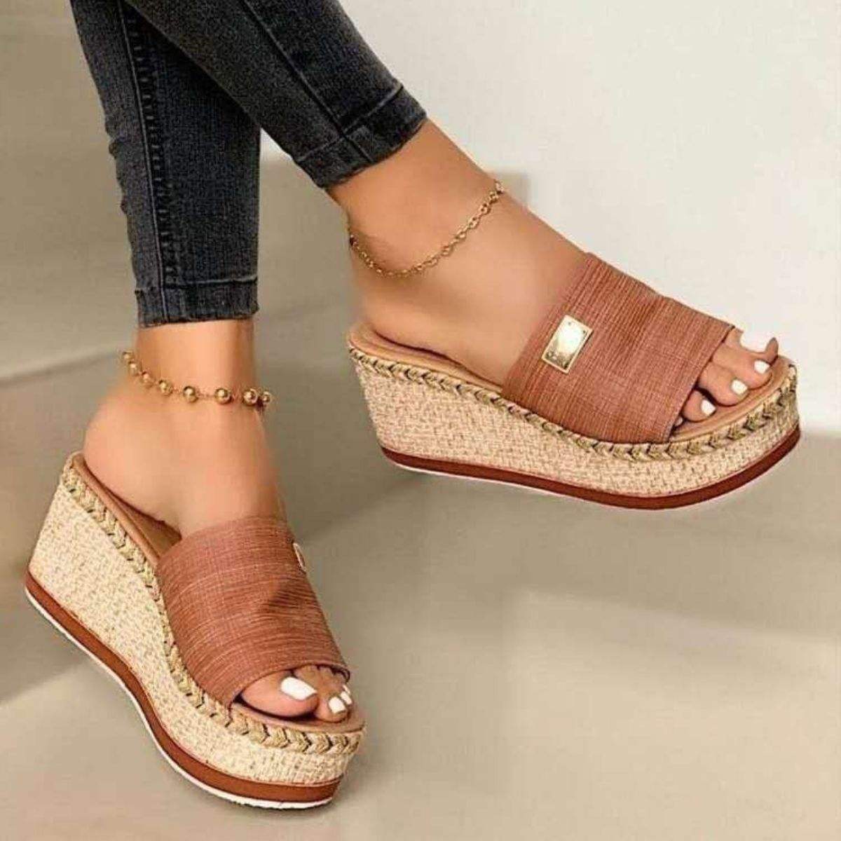 PU Leather Open Toe Sandals - Trendsi - Flyclothing LLC