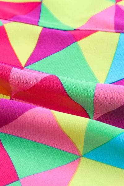 Color Block Elastic Waist Shorts - Trendsi - Flyclothing LLC