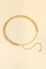 Adjustable Curb Chain Belt - Trendsi