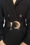 Shell Alloy Buckle Elastic Belt - Trendsi - Flyclothing LLC