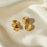 18K Gold-Plated Stainless Steel Earrings - Trendsi