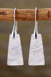 Handmade Geometrical Shape Natural Stone Dangle Earrings - Trendsi - Flyclothing LLC