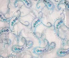 Couture Clothing Aqua Paisley Shirt - Couture Clothing