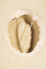 Fame Geometric Raw Hem Hat - Trendsi
