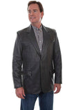 Scully GREY CAIMAN INSET BLAZER - Scully Leather