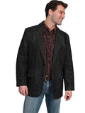 Scully BLACK CAIMAN INSET BLAZER - Scully Leather