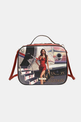 Nicole Lee USA Printed Handbag with Three Pouches - Trendsi - Flyclothing LLC