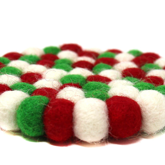 Multicolor Trivet- White Christmas - Global Groove (T) - Global Groove