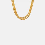 18K Gold-Plated Multi-Layer Clavicle Chain Necklace - Trendsi - Flyclothing LLC