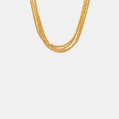 18K Gold-Plated Multi-Layer Clavicle Chain Necklace - Trendsi