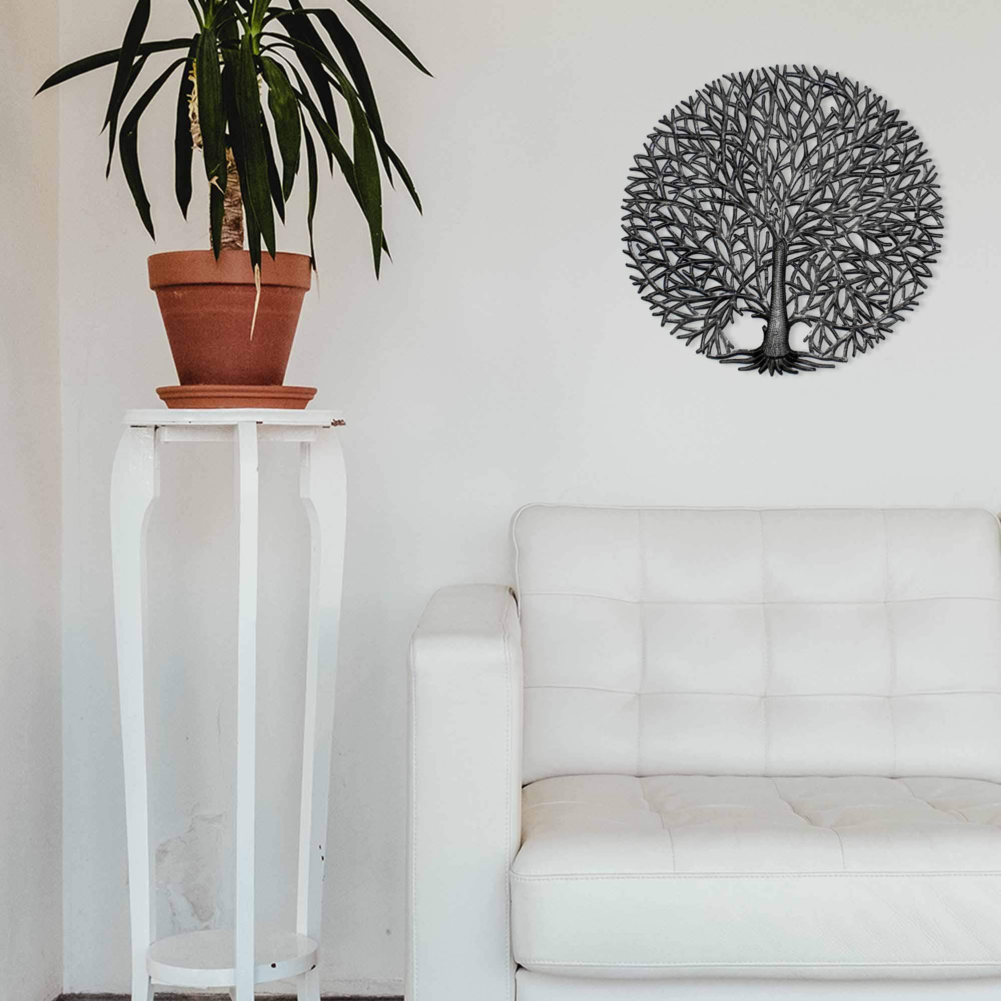 Full Branches Tree of Life Haitian Steel Drum Wall Art - Haitian Artisans - Flyclothing LLC