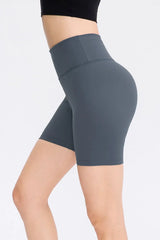Wide Waistband Sports Shorts - Trendsi - Flyclothing LLC