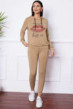 SHUT UP AND KISS ME Lip Graphic Hooded Top and Drawstring Pants Set - Trendsi - Flyclothing LLC