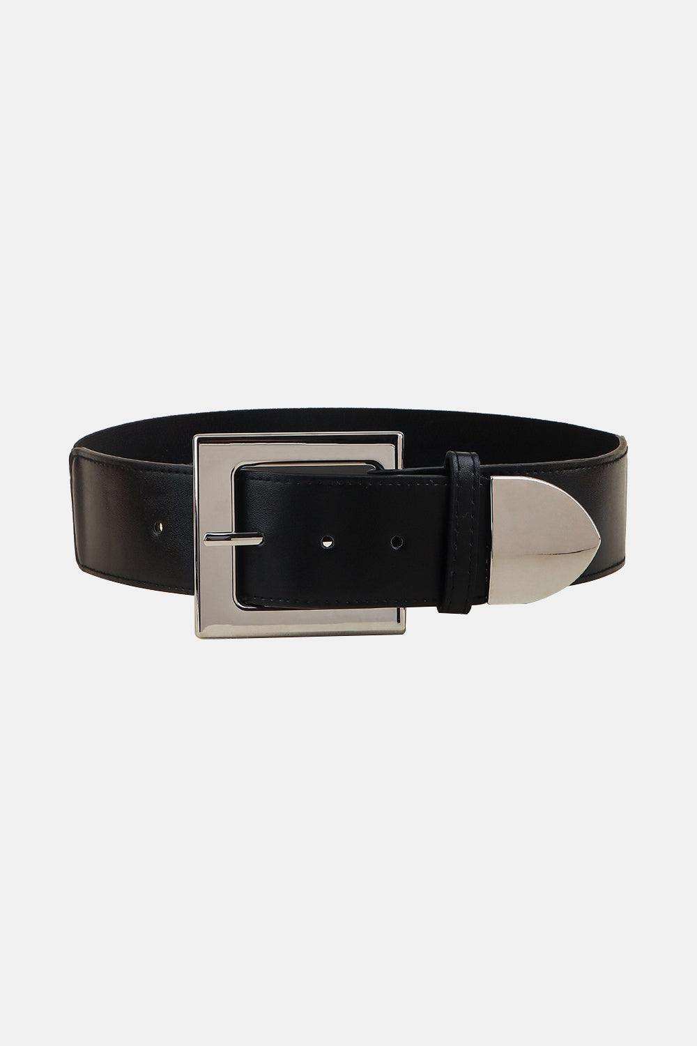 Zinc Alloy Buckle PU Leather Belt - Trendsi - Flyclothing LLC