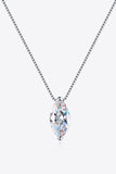 1 Carat Moissanite 925 Sterling Silver Necklace - Trendsi