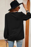 V-Neck Long Sleeve T-Shirt - Trendsi - Flyclothing LLC