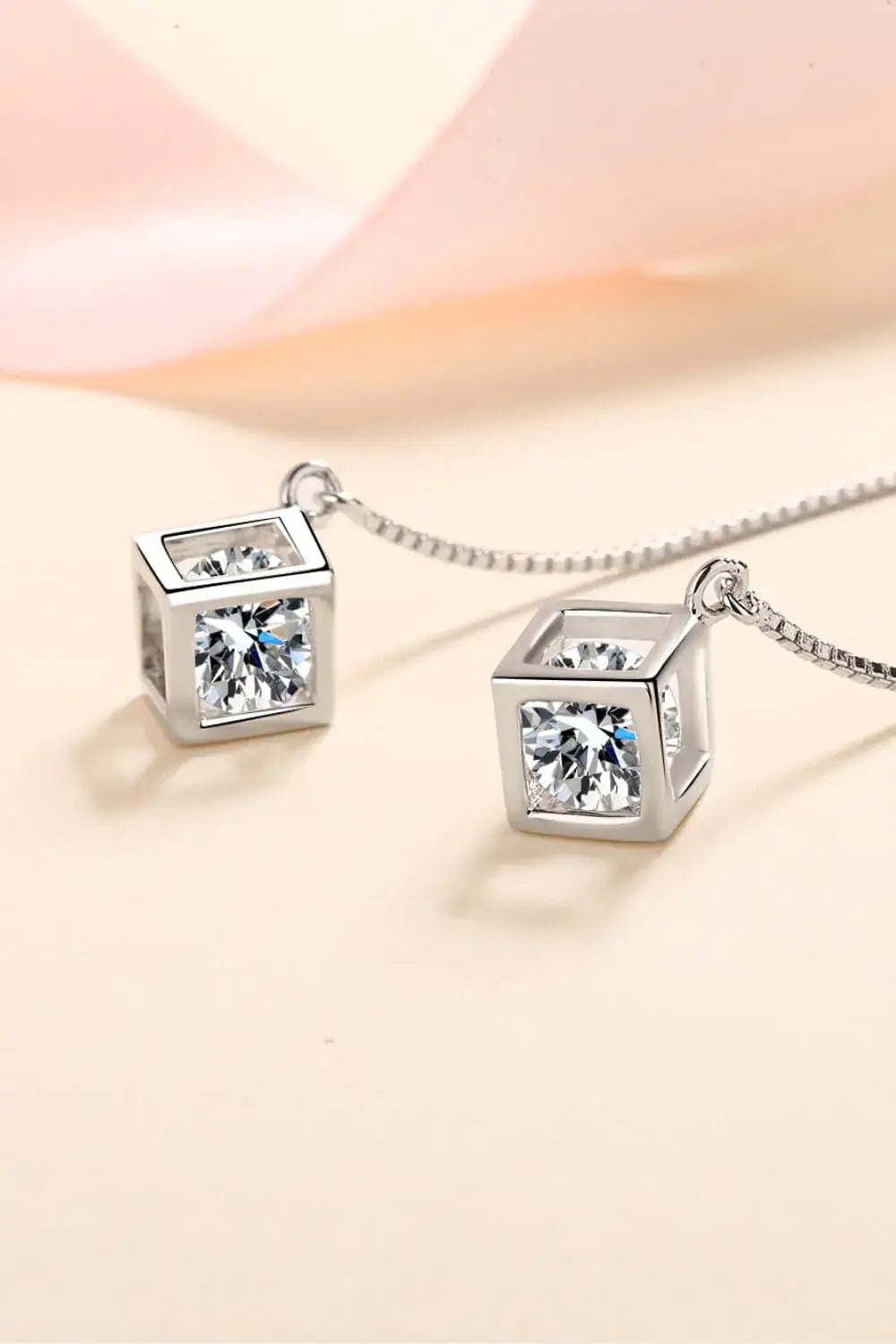 2 Carat Moissanite 925 Sterling Silver Threader Earrings - Trendsi - Flyclothing LLC
