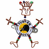 Dancing Girl Tusker Bottle Cap Pin with Beads - Creative Alternatives - Creative Alternatives