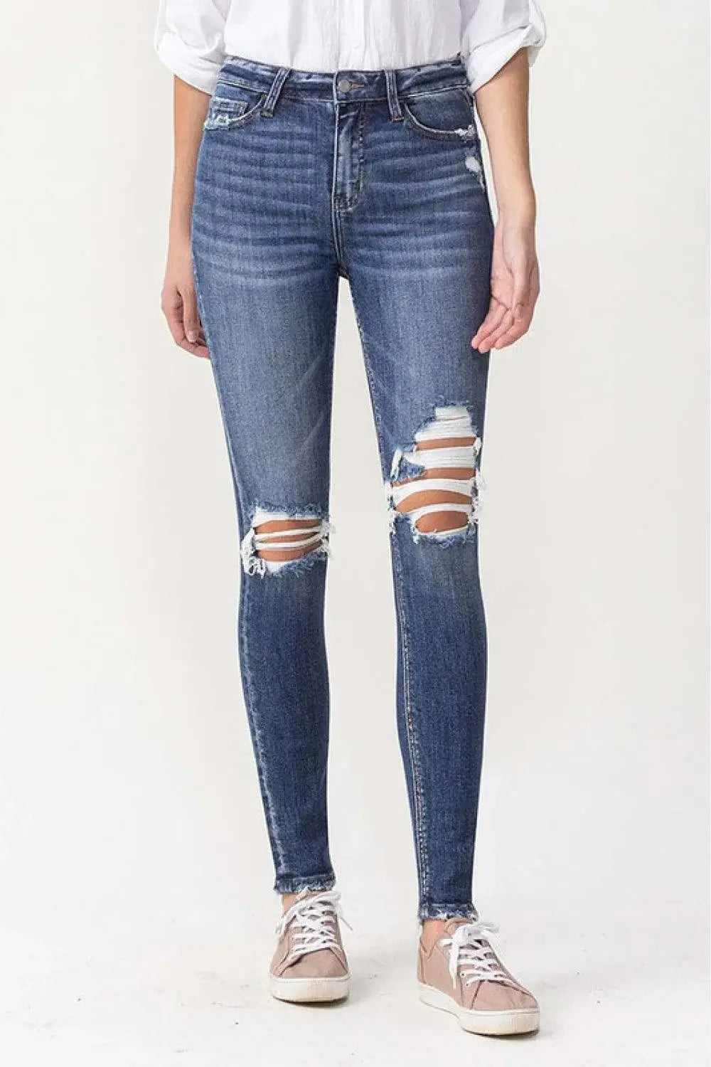 Lovervet Hayden Full Size High Rise Skinny - Trendsi - Flyclothing LLC