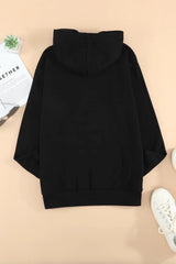 Dropped Shoulder Kangaroo Pocket Hoodie - Trendsi - Flyclothing LLC