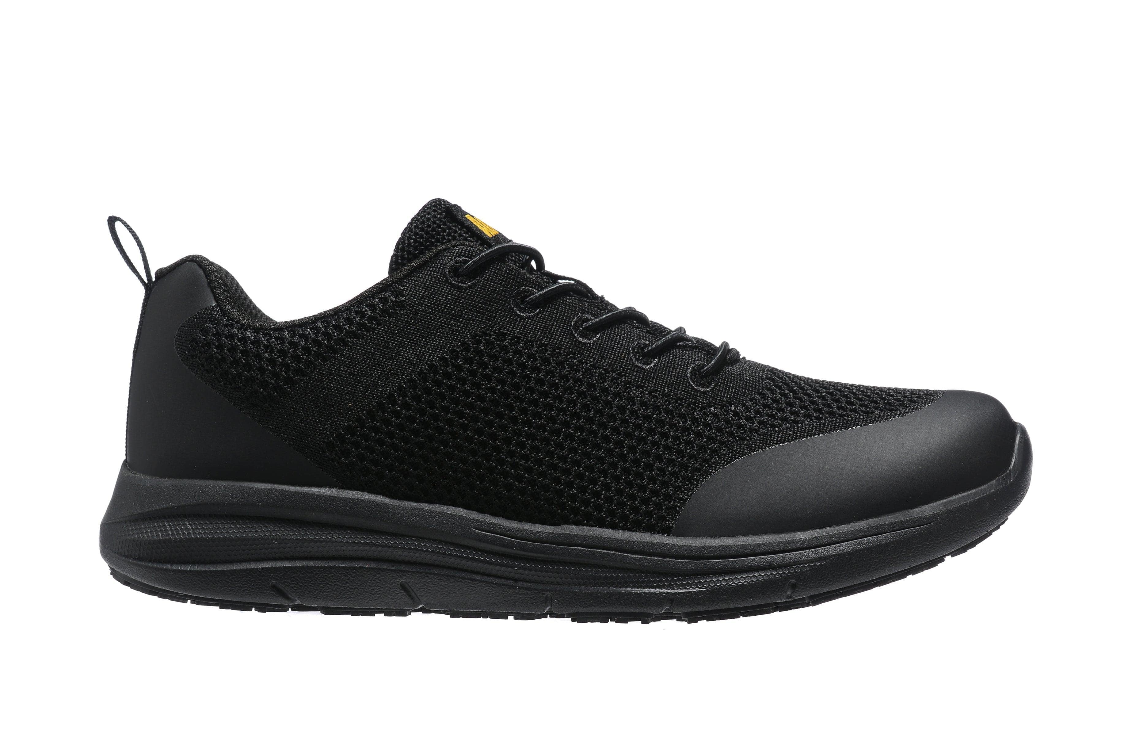 AdTec-Lite Men's Light Weight Non-Slip Work Black Work Sneaker Steel Toe - Flyclothing LLC