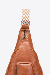 All The Feels PU Leather Sling Bag - Trendsi