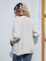 Button Down V-Neck Cardigan with Pockets - Trendsi - Flyclothing LLC