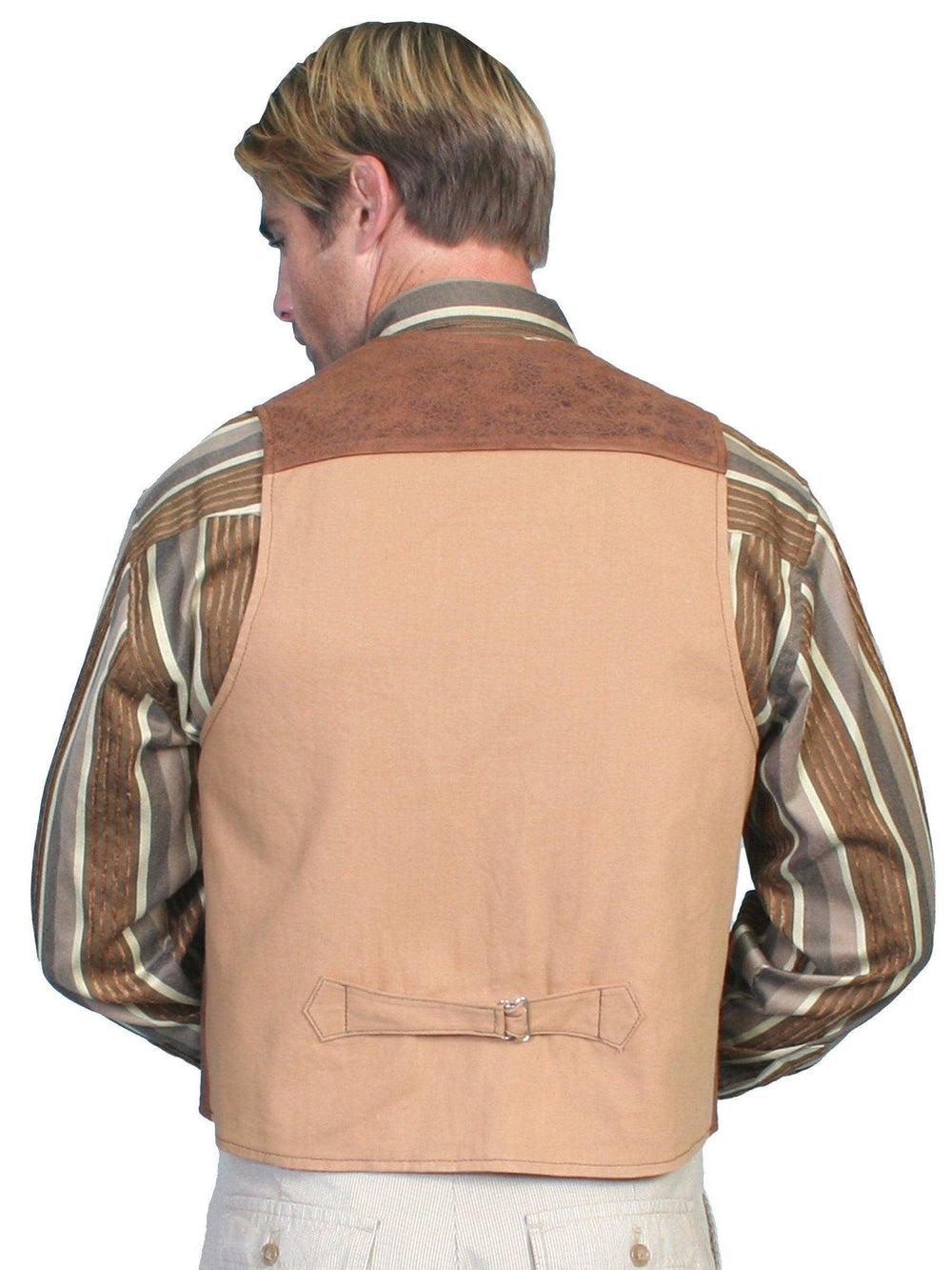 Scully BROWN LEATHER VEST - Scully Leather - Flyclothing LLC
