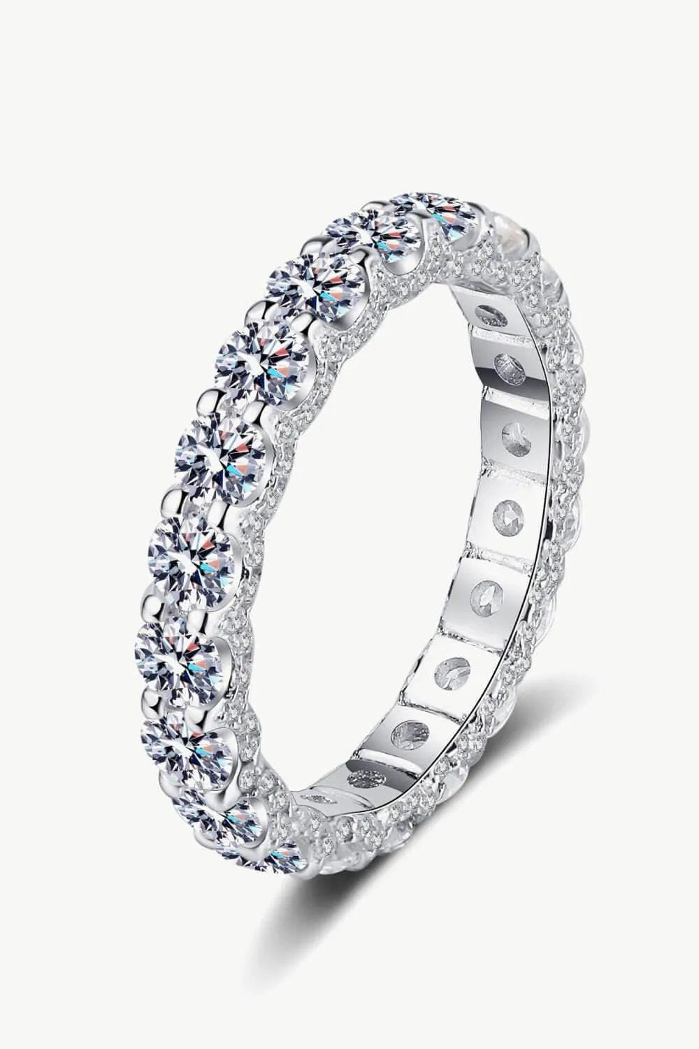 2.1 Carat Moissanite Ring - Trendsi