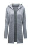 Open Front Longline Hooded Cardigan - Trendsi - Flyclothing LLC