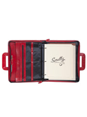 Scully RED 3 RING BINDER W/DROP HANDLE - Flyclothing LLC