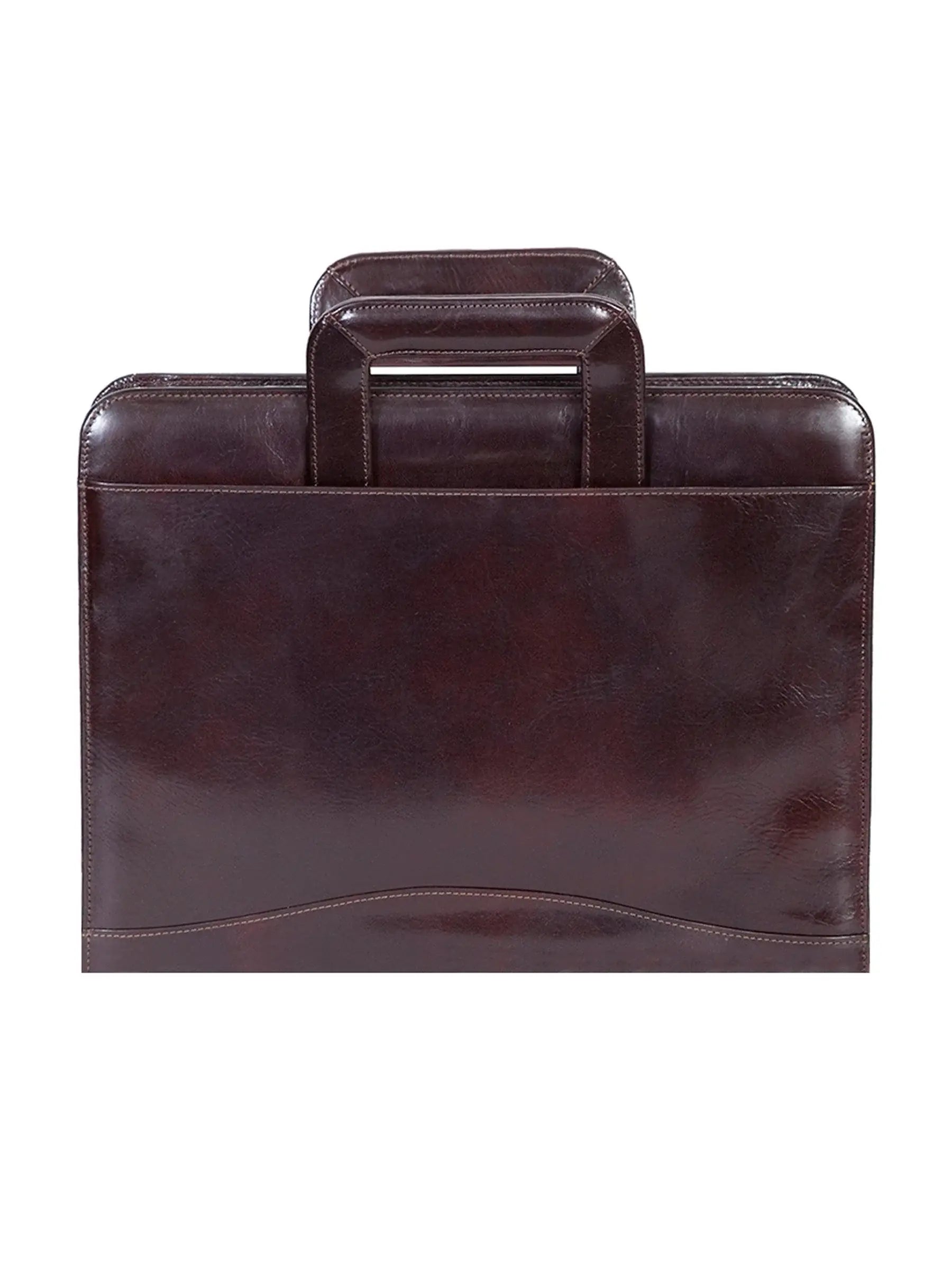 Scully WALNUT 3 RING BINDER W/DROP HANDLE - Scully Leather - Flyclothing LLC