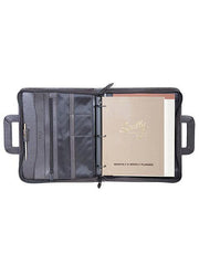 Scully CHOCOLATE TABLET ORGANIZER W/DROP HANDLES - Scully Leather
