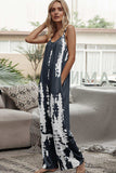 Tie-Dye Spaghetti Strap Jumpsuit with Pockets - Trendsi - Flyclothing LLC