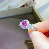 1 Carat Moissanite 925 Sterling Silver Ring - Trendsi