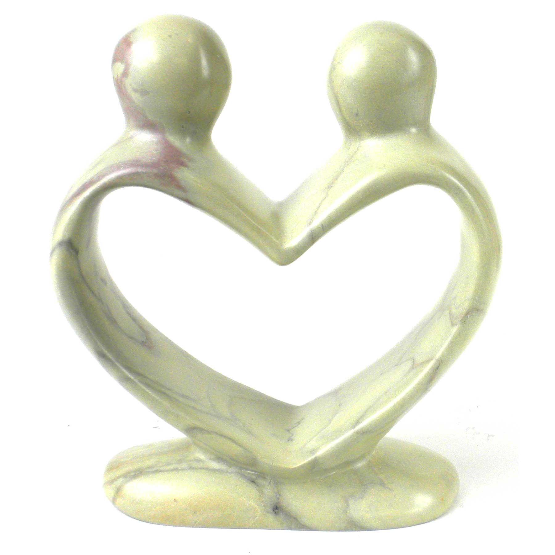 Soapstone Lovers Heart Natural - 6 Inch - Flyclothing LLC