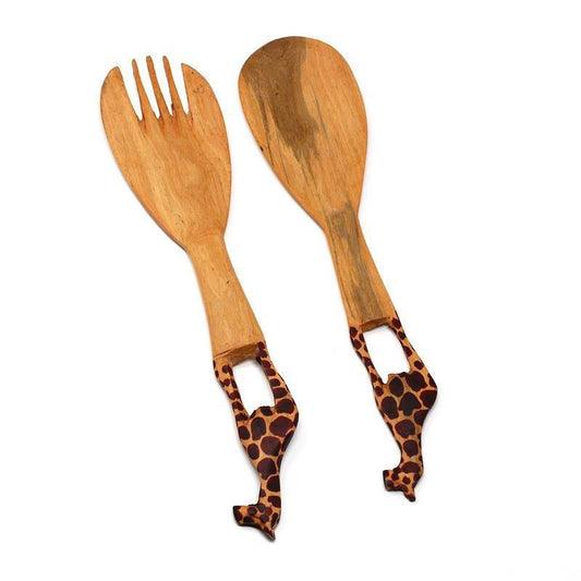 Giraffe Salad Serving Set - Jedando