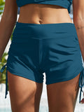 Drawstring Mid-Rise Waist Swim Shorts - Trendsi