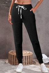 Drawstring Joggers with Pockets - Trendsi - Flyclothing LLC