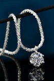 1 Carat Moissanite 925 Sterling Silver Necklace - Trendsi