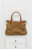 Animal Print Brushed Weekender Bag - Trendsi