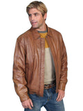 Scully Leather Cognac Soft Lamb Mens Jacket - Scully Leather