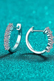 1 Carat Moissanite Hoop Earrings - Trendsi - Flyclothing LLC