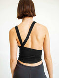 Halter Neck Ribbed Cropped Top - Trendsi - Flyclothing LLC