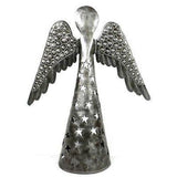 14-inch Metalwork Angel - Wings Down  - Croix des Bouquets (H) - Croix des Bouquets (H)