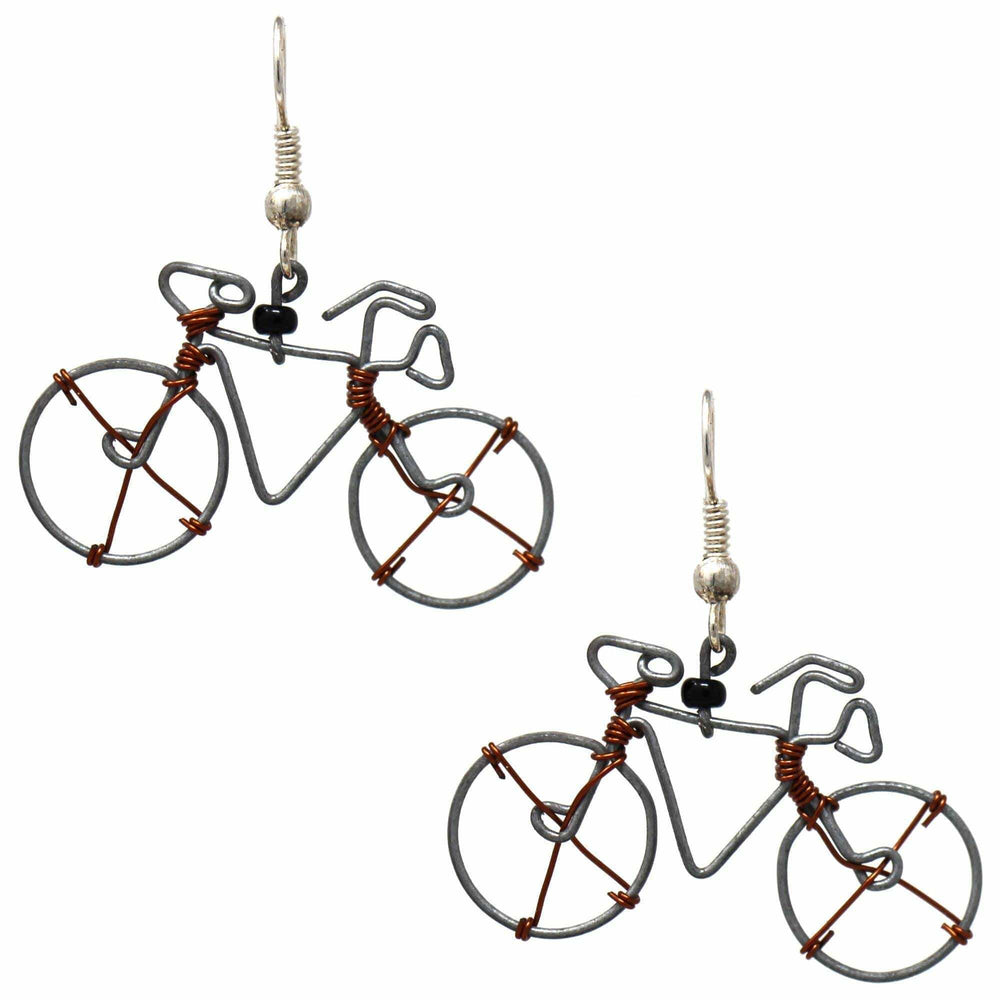 Wire Bicycle Earrings - Creative Alternatives - Creative Alternatives - Flyclothing LLC