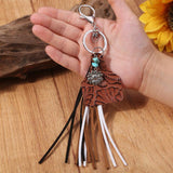 Turquoise Fringe Detail Key Chain - Flyclothing LLC