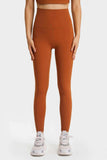 Feel Like Skin Elastic Waistband Yoga Leggings - Trendsi - Flyclothing LLC