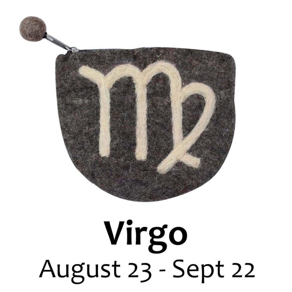 Felt Virgo Zodiac Coin Purse - Global Groove - Flyclothing LLC