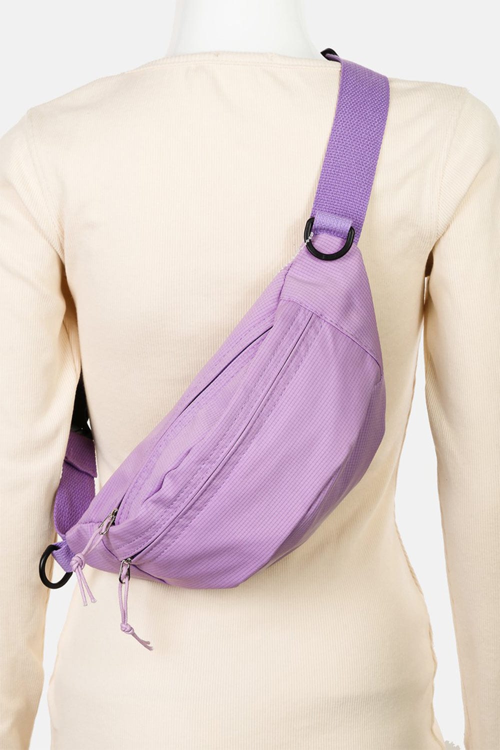 Fame Adjustable Strap Sling Bag - Trendsi